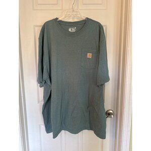 Carhartt Green Loose Fit Short Sleeve Crewneck Pocket T-shirt Size 3XL
